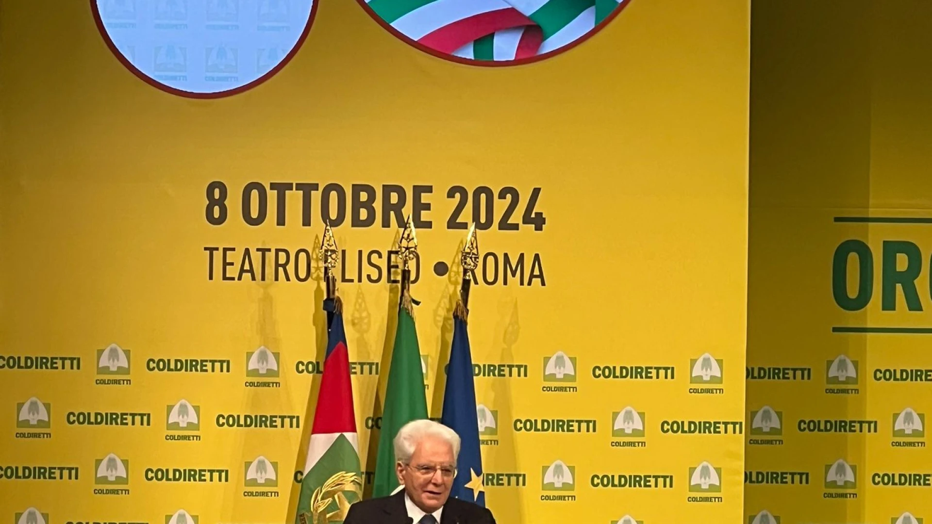 80 ANNI DI COLDIRETTI HANNO CAMBIATO LA STORIA DELL’AGRICOLTURA ITALIANAANCHE UNA FOLTA DELEGAZIONE MOLISANA, FORMATA DA DIRIGENTI E SOCI, ALLA CERIMONIA TENUTA AL TEATRO ELISEO DI ROMA